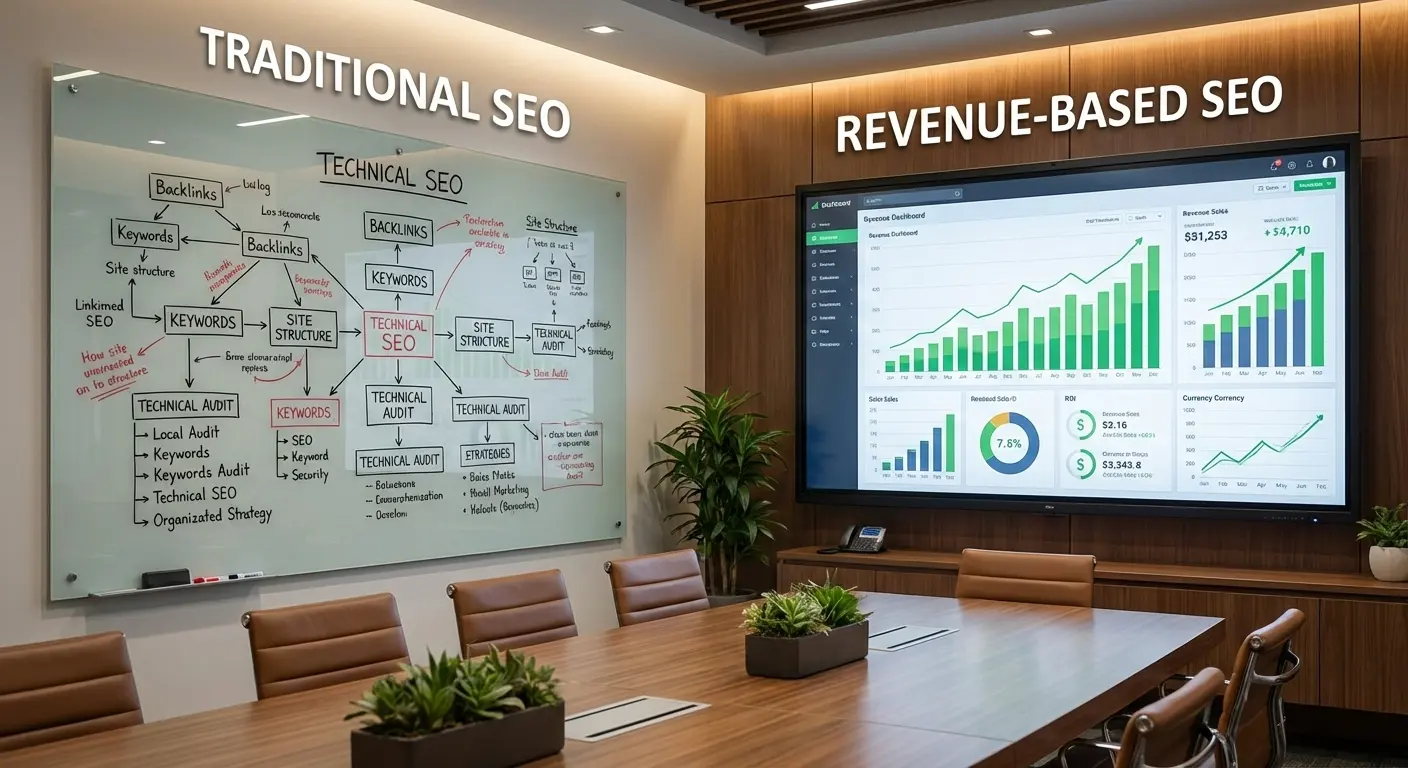 Traditional SEO vs Revenue-Based SEO Strategy Comparison